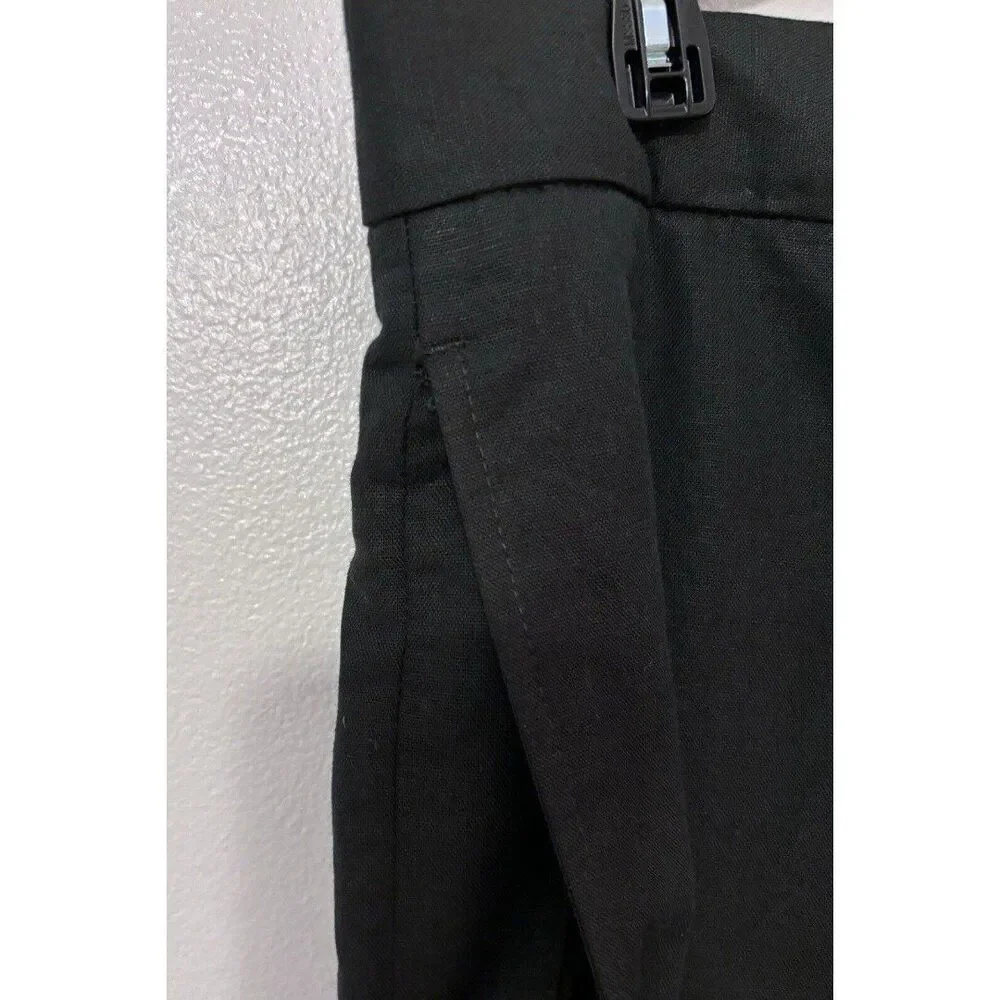 Men’s Zara Black Linen Blend Pants Size 36/30-PLEASE READ